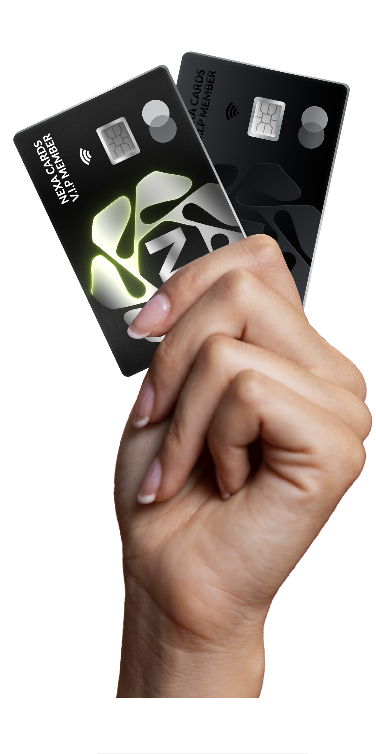 Holding NEXA Physical Cards